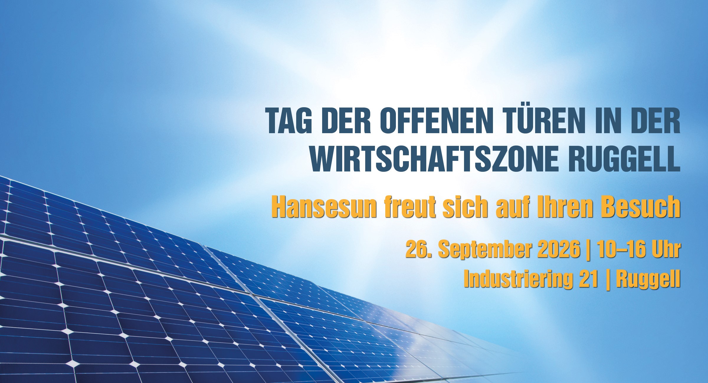 Tag der Offenen Türen 26.9.2026 Ruggell